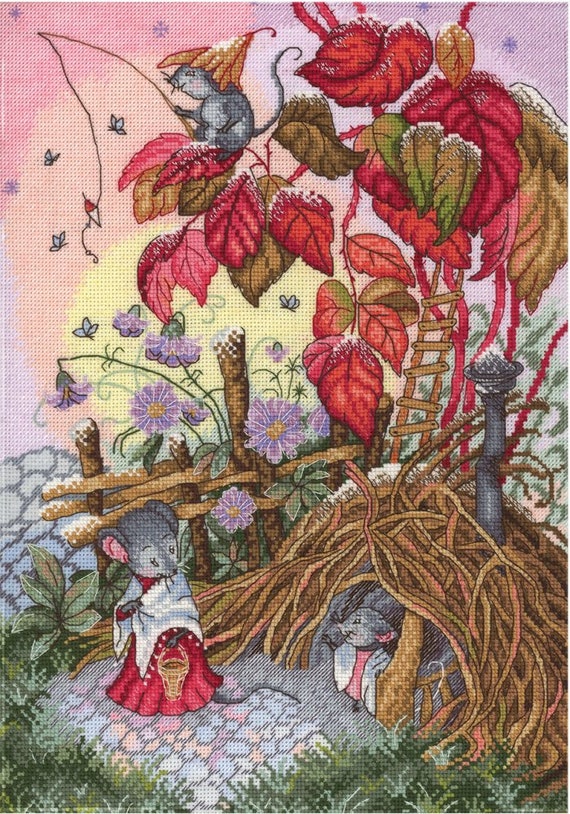 /"Autumn morning/" Counted Cross Stitch Kit MP Studio HB-628