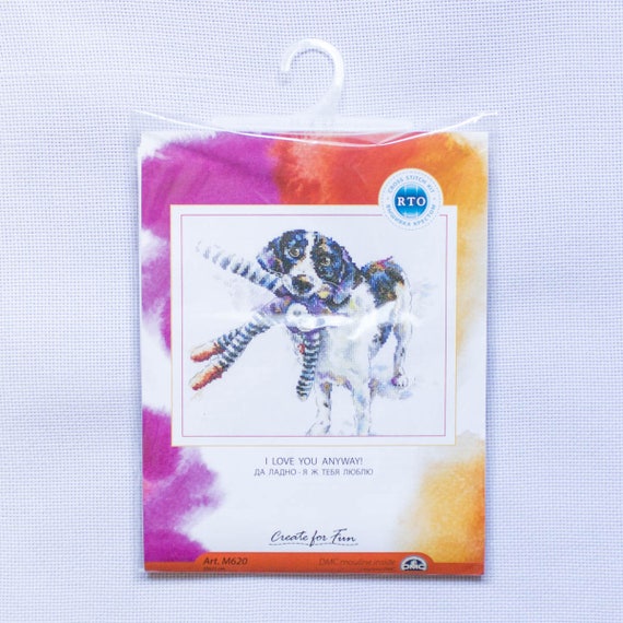Counted Cross Stitch Kit RTO-Chihuahua Noir