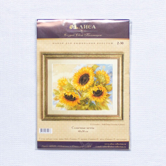 /"Chickadees and Cherries/" Counted Cross Stitch Kit ALISA 1-14