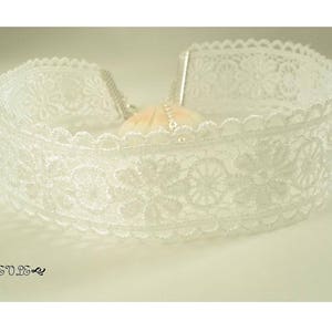 Lace Choker, White Choker, Ivory Choker