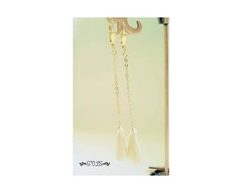 Tassle Earrings, Tassel Drop Earrings, Tassle Dangle Earrings, Long Tassel Earrings, Single Tassel Earrings, Tassel  Gold Earring