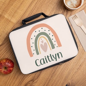 Custom Lunch Box - Personalized Lunch Box - Rainbow Lunch Box - Custom Name Lunch Box - Rainbow Lunchbox - Kids lunchbox- Toddler Lunchbox