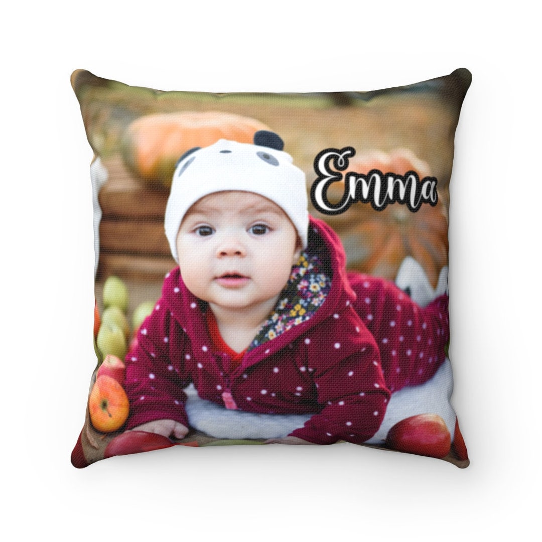 Personalized Square Pillow Photo Pillow Custom Picture Etsy