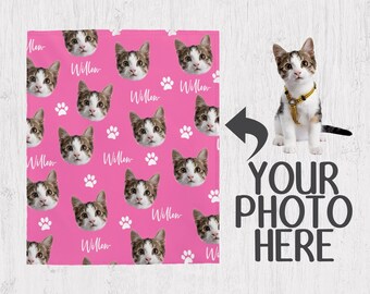 personalized cat blanket