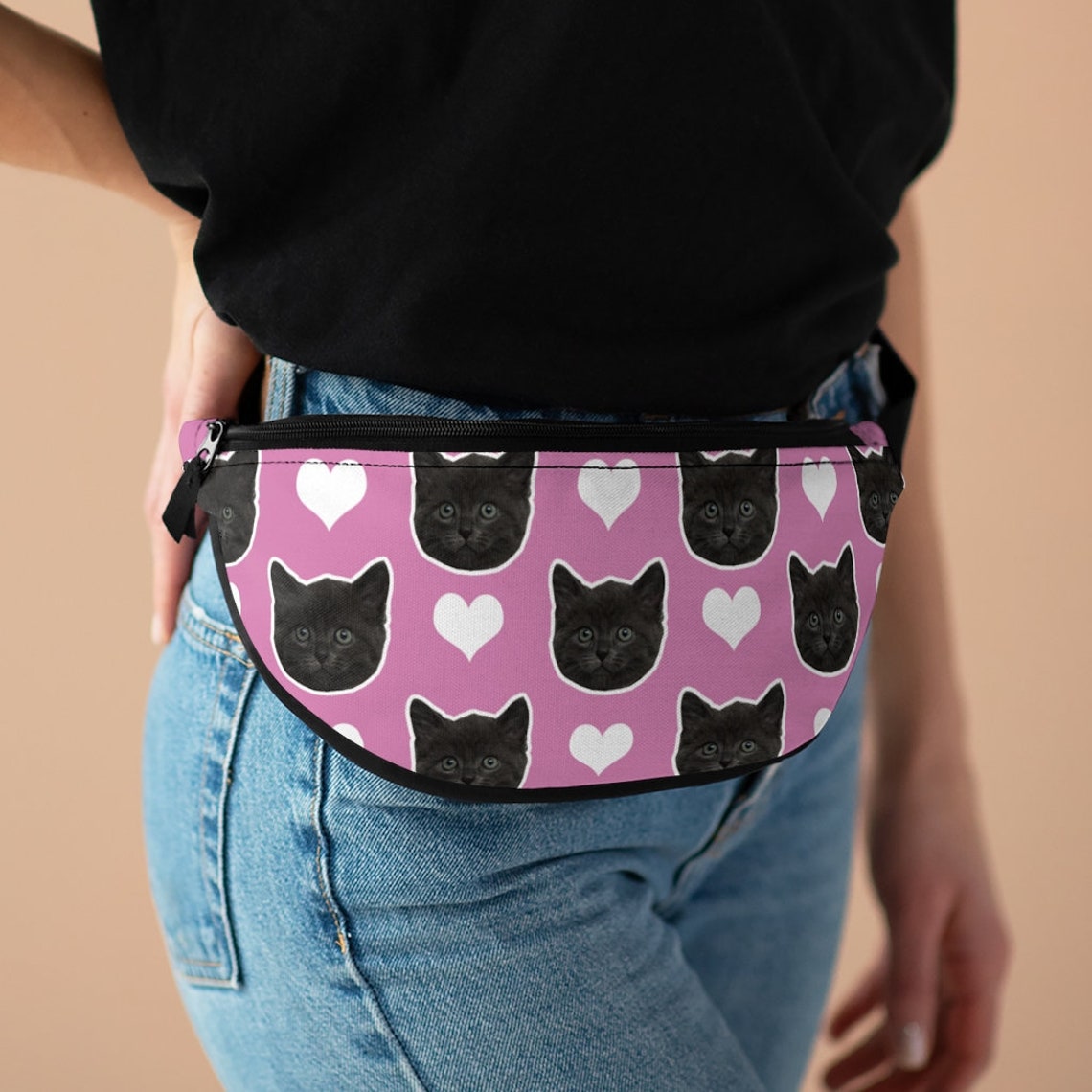 Cat Fanny Pack Custom Fanny Pack Photo Fanny Pack Etsy