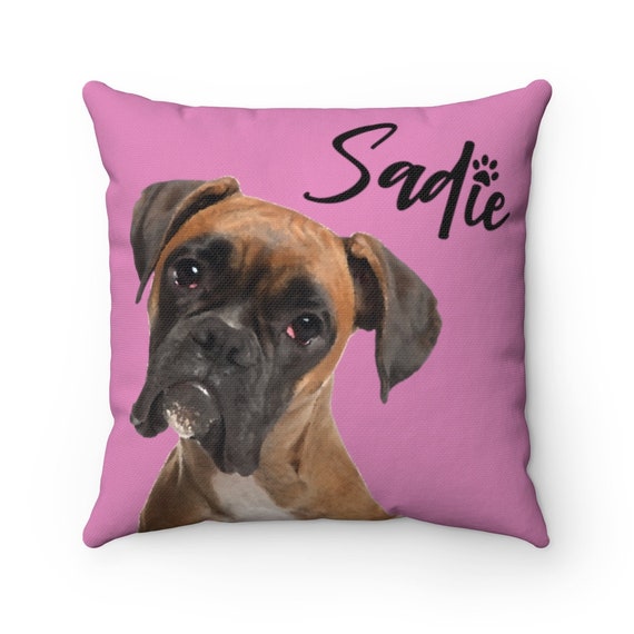 Monogrammed dog pillow top
