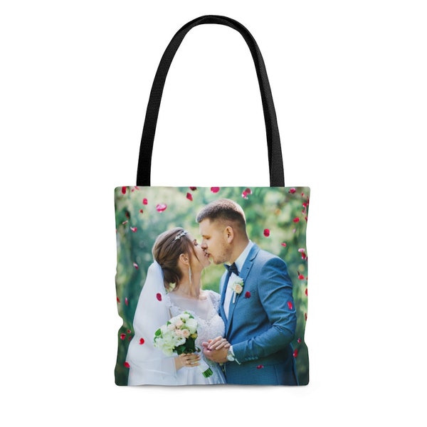 Custom Picture Tote Bag - Photo Tote Bag - Tote Bag With Picture - Gift With Picture - Personalized Photo Gifts