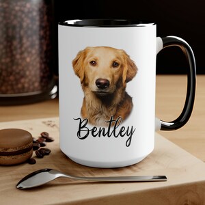 Personalisierte Haustier-Tasse - Personalisierte Haustier-Tasse - Personalisierte Haustier-Gesichts-Tasse - Becher mit Hunde-Foto - Personalisierte Tasse mit Haustier-Gesicht - Hundemutter-Becher