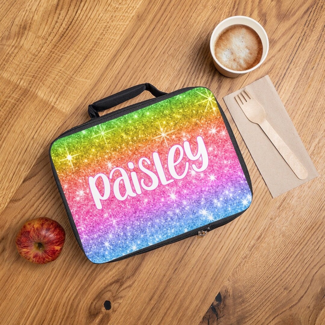 Custom Lunch Box Personalized Lunch Box Rainbow Lunch Box Custom Photo