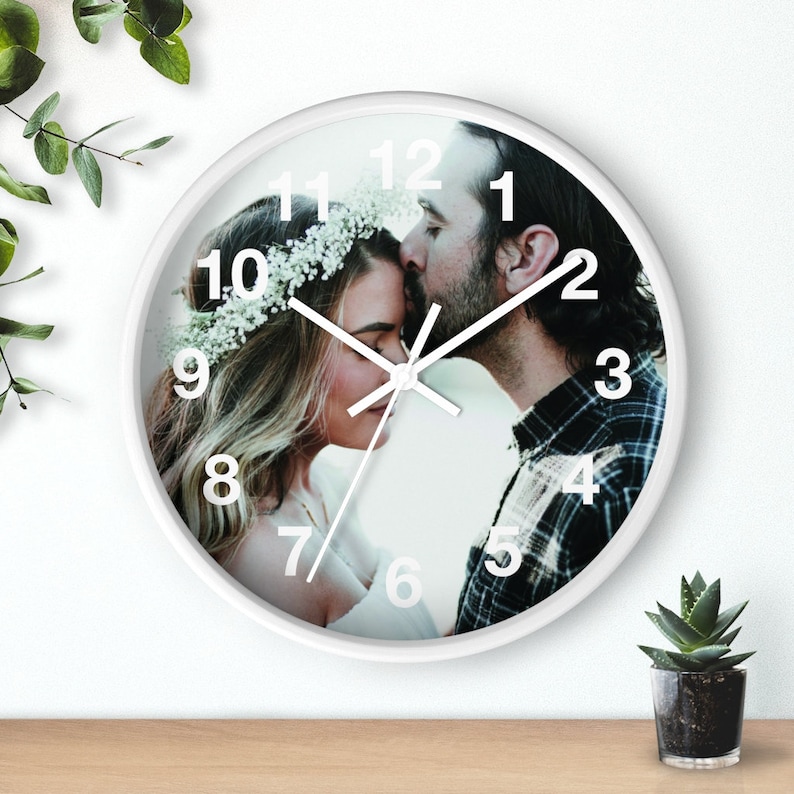 Custom Wall Clock  Custom Picture Clock  Photo Clock  image 0