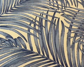 Outdoor Fabric Botanical Tropical Palm Leaf 100% Acrylic Sunbrella Upholstery. Sold by the Yard. New.
