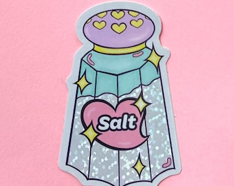 Glittery Pastel Salt Shaker Sticker - Dysautonomia, POTS Syndrome