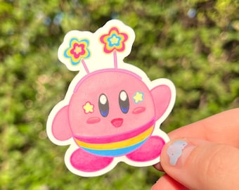 Pansexual Pride Flag Kirby Sticker!