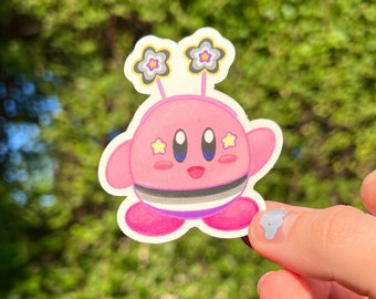 Asexual Ace Pride Flag Kirby Sticker!