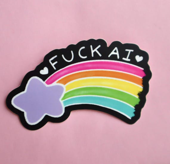 Fuck AI Sticker