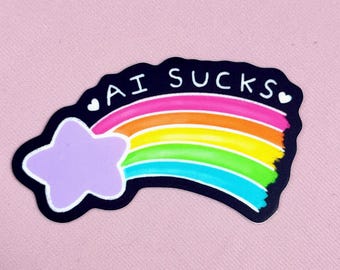 AI Sucks Star Sticker