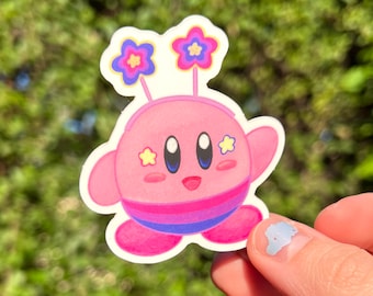 Bisexual Pride Flag Kirby Sticker!