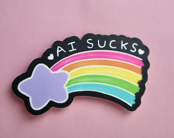 AI Sucks Star Sticker