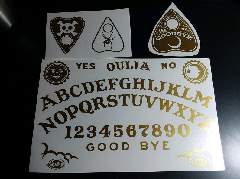 Ouija Board Spirit Board Car Decal Skateboard Decal Guitar Etsy