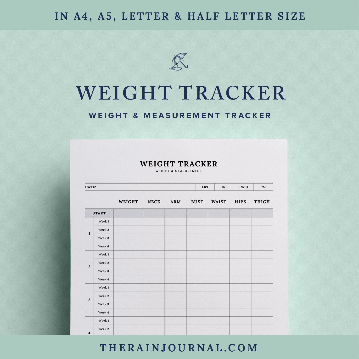weight tracker pdf