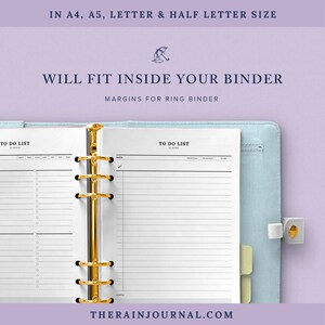 daily to do list planner printable 3 pages personal to do etsy