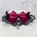 Burgundy and Black Lace Collar, BDSM Kittenplay Petplay Collar, DDLG Collar, Submissive Collar, Cosplay Choker, Kittenplay, Lolita