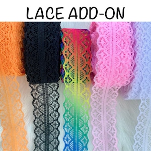ADD ON Add Flat Lace 1 inch to Any Collar