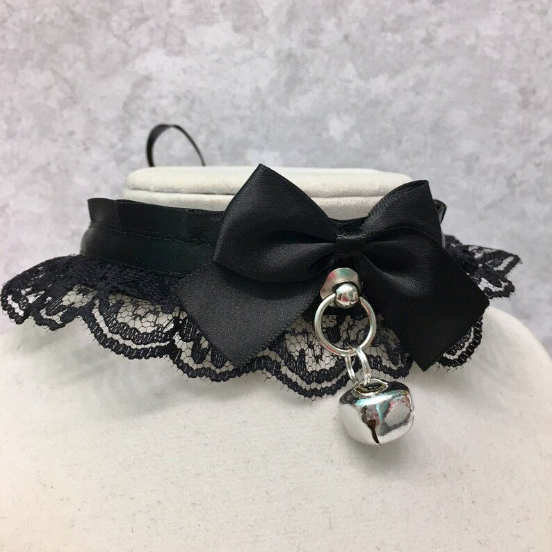 Black Lace Collar Kittenplay Collar BDSM Petplay Collar Etsy
