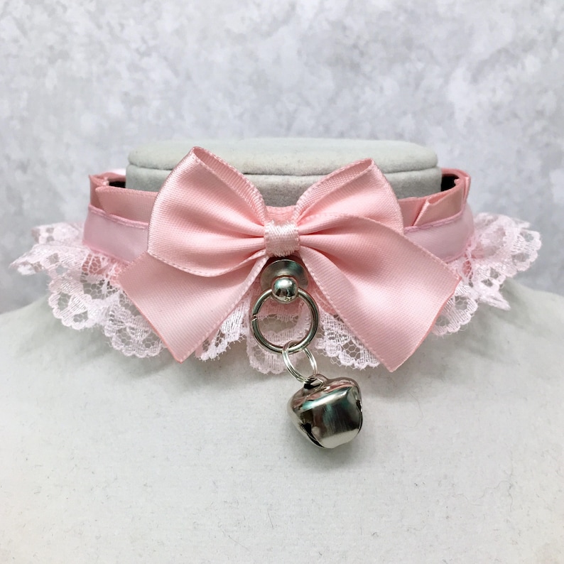 Pastel Pink Kittenplay Collar BDSM Collar DDLG Petplay Etsy Australia