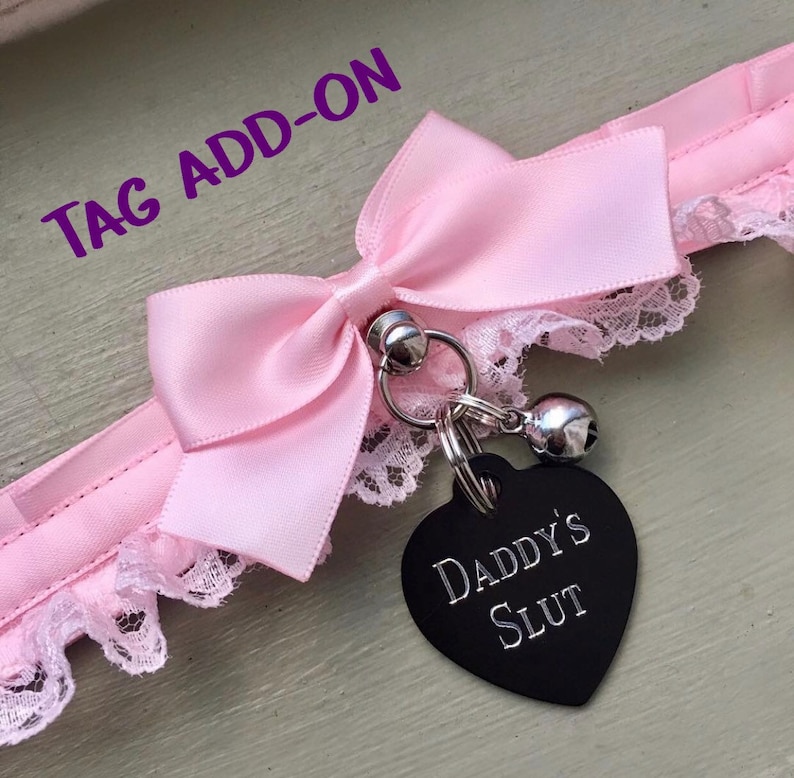 Pastel Pink Kittenplay Collar, BDSM Collar, DDLG Petplay Collar, Submissive Collar, Cosplay Choker, Pastel Pink Lolita Choker image 6