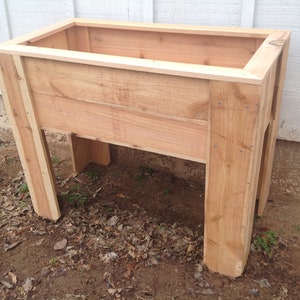 Zedernholz rechteckiger Pflanzkasten, 76 cm hoch, Dachbeet, 30 cm Höhe, einfach, Gartenbeet
