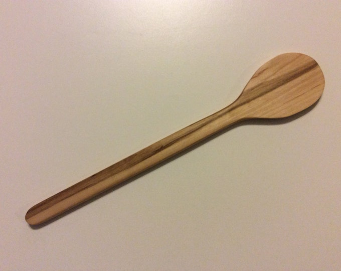 Hand Made Flat Ended Wooden Roux Spoon Kitchen Utensil Carved From