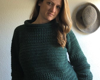 Highland Pullover Sweater Crochet Pattern