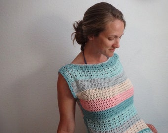 トップス CLANE BOAT NECK CROCHET KNIT TOPS CLANE クラネ “BOAT NECK CROCHET KNIT TOPS” ボートネックク
