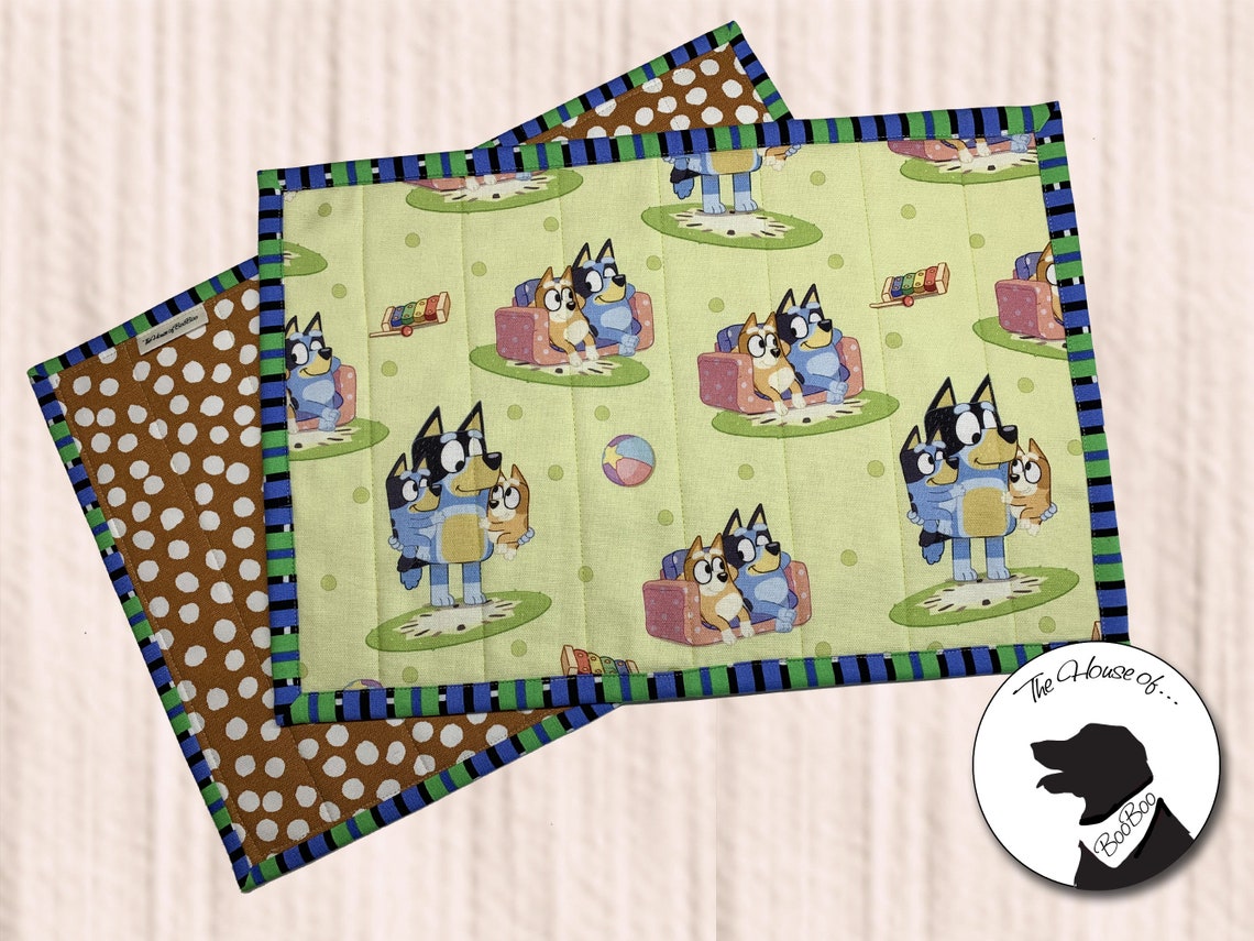 Bluey Placemats Bluey & Bingo Placemats Children's Etsy New Zealand