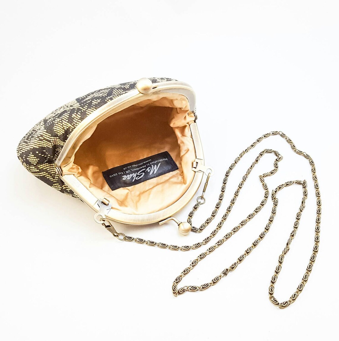 Chic Clutch Songket Black and Silver Gold Unique clutch Etsy