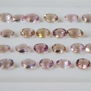 Genuine Oval Faceted Morganite Loose Pink Morganites Lot - Sizes 6x4mm  Jewelry Loose Morganite / AAA+ Morganoite Cut Pink