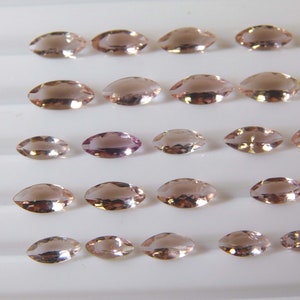 Genuine Marquise Faceted Morganite Pink / Morganites Cut Sizes 7x3.50mm  Morganite Lot Loose Morganite Cut / Morganite Jewelry