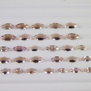 Genuine Marquise Faceted Morganite Pink / Morganites Cut Sizes 6x3mm Morganite Lot Loose Morganite Cut / Morganite Jewelry