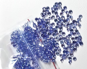 2 MM AA+ Quality Natural Tanzanite Round Loose Faceted Gemstone Wholesale 100% Natural Gemstone Lot Jewelry / Tanzanite Cut Round