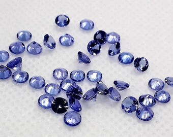 2 MM AA+ Quality Natural Tanzanite Round Loose Faceted Gemstone Wholesale 100% Natural Gemstone Lot Jewelry / Tanzanite Cut Round