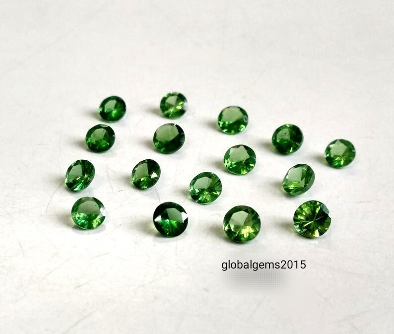 Rare Natural Tsavorite Green Garnet 6mm 8mm 10mm Round Beads 15.5