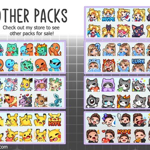 Pikachu Emote Pack Premade for Twitch, Tiktok, Discord Download Digital ...