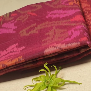 Sarong batik pattern pareo, muslin, cotton wrap. Traditional Indonesian endek sarongs in natural colors. Womens or mens sarong.