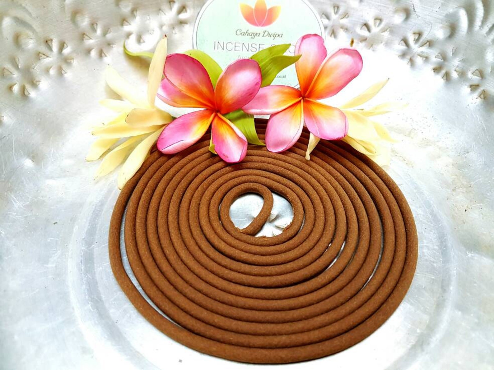 Set Incense Coils and Incense Coils Holder, Natural Incense Coils, Bali Incense Aromatherapy