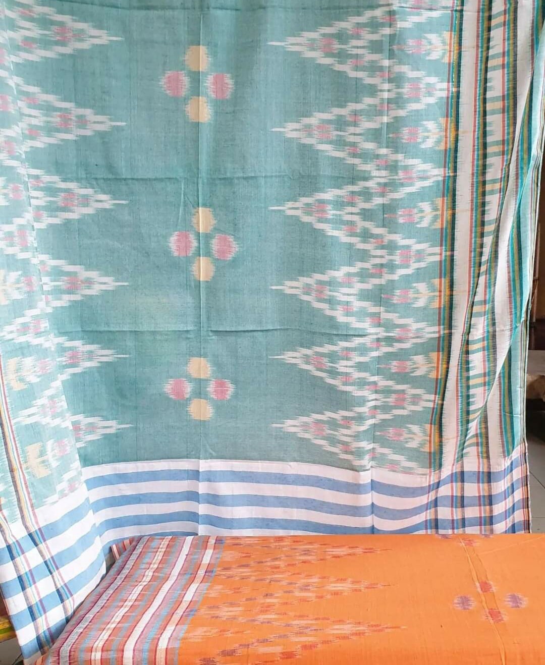 Kunsthandwerk Asien Etnico Sarong Batik Asiatico Artigianale - Pareo Multiuso 160x115cm In Diversi Colori Telo Mare Grande - Foto 5