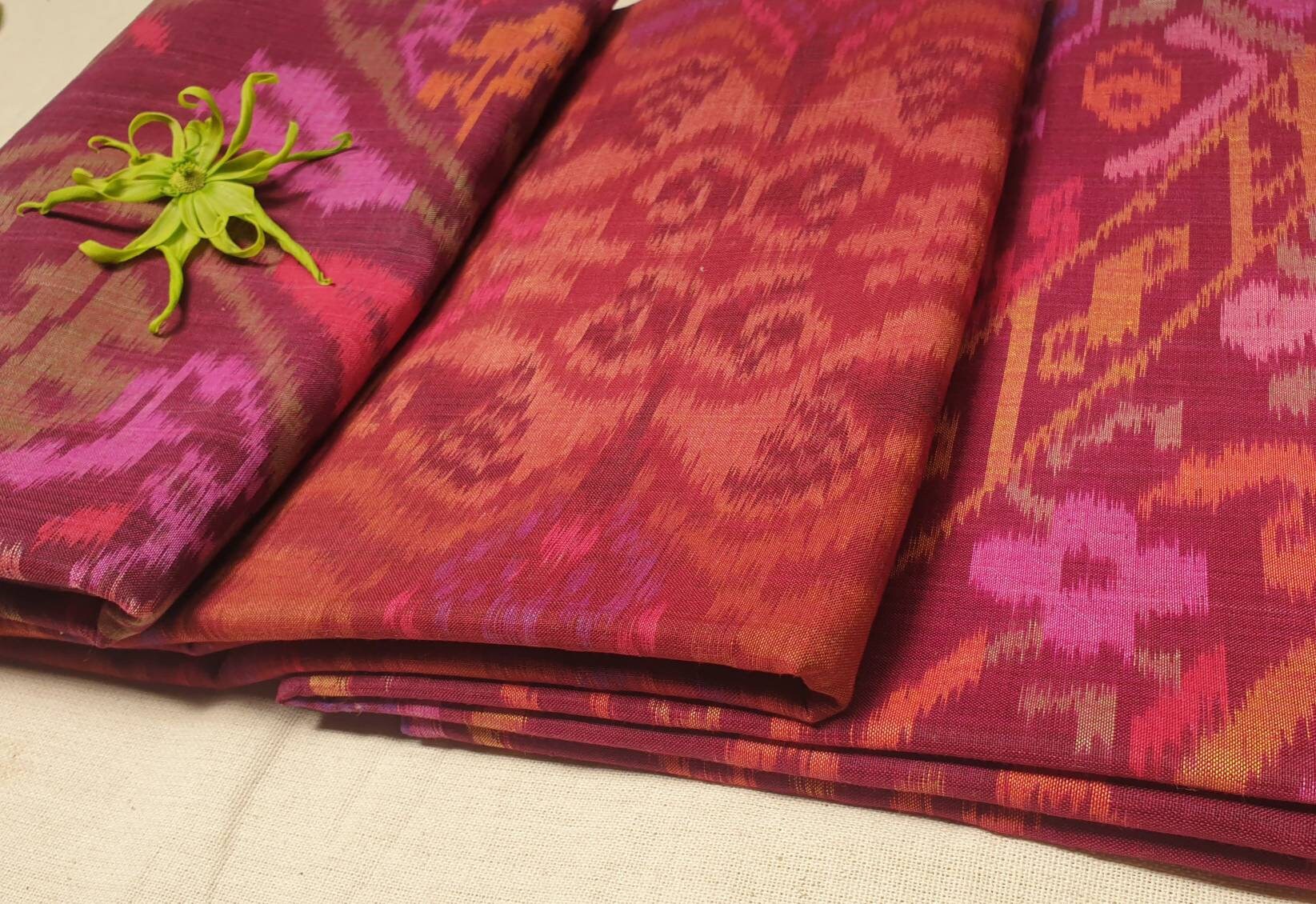 Kunsthandwerk Asien Etnico Sarong Batik Asiatico Artigianale - Pareo Multiuso 160x115cm In Diversi Colori Telo Mare Grande - Foto 7