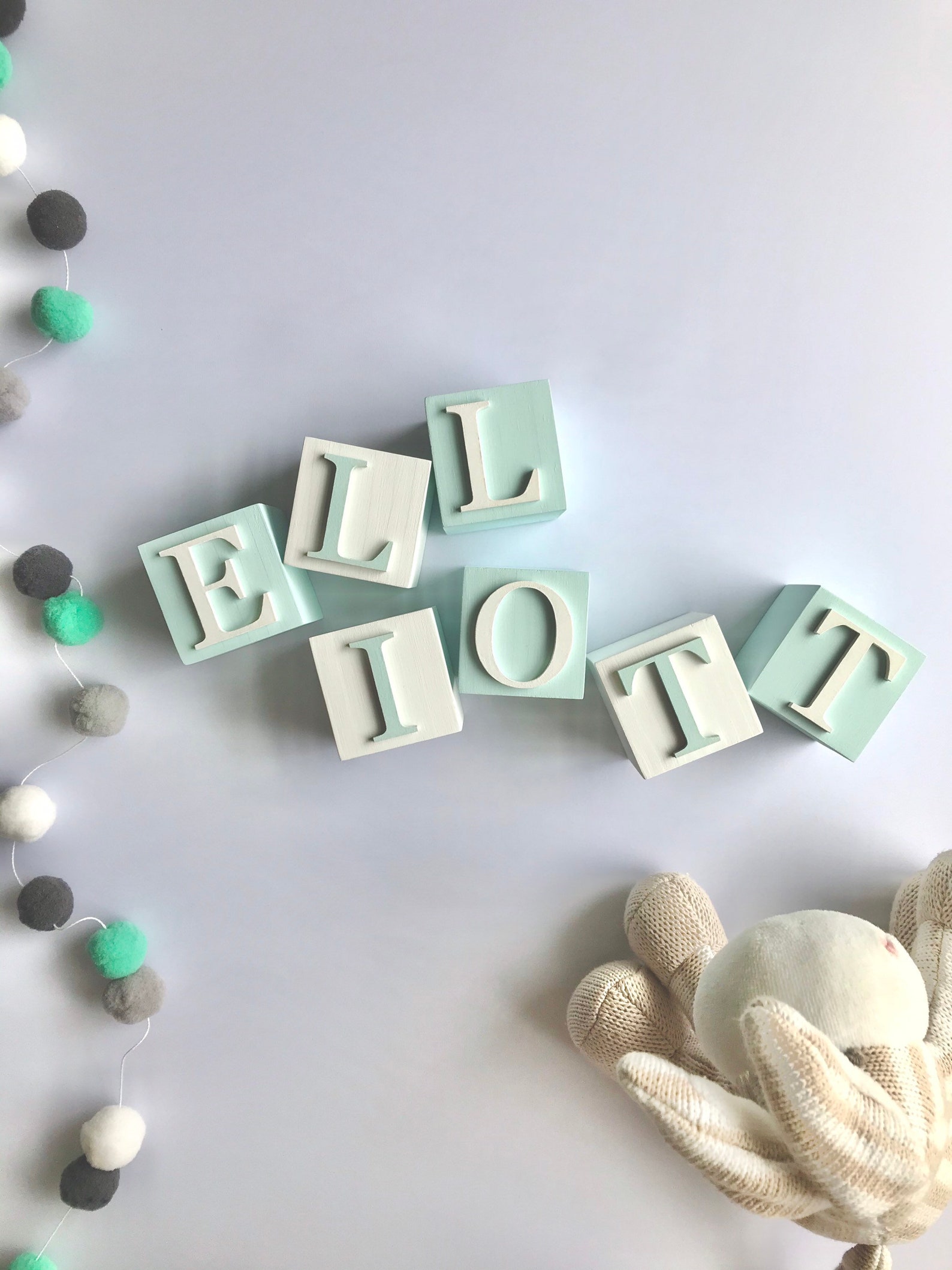 Custom Baby Name Baby Blocks Baby Name Blocks Baby Shower Etsy UK