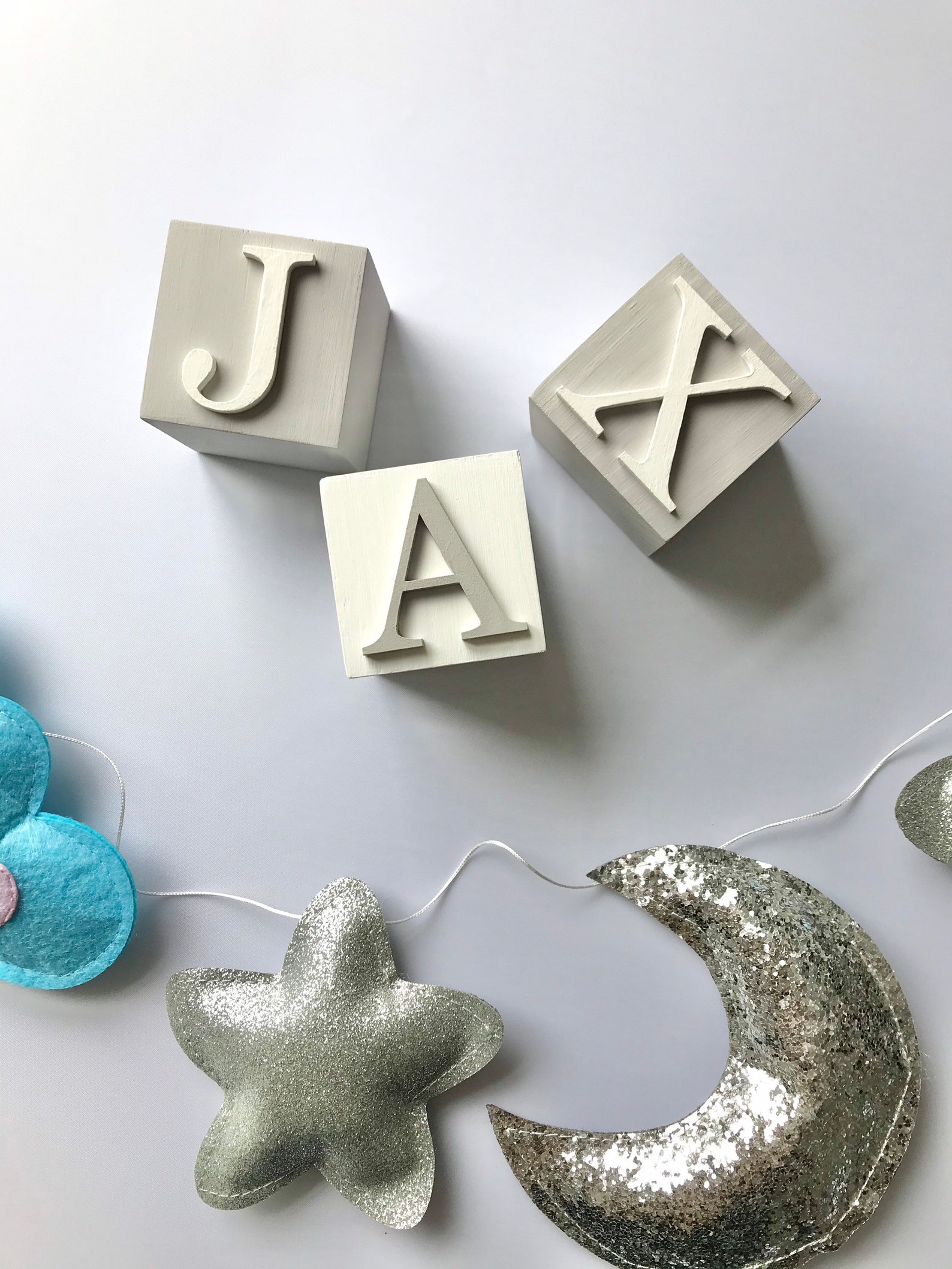 Custom Baby Name Baby Blocks Baby Name Blocks Baby Shower Etsy UK