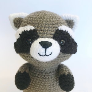 PATTERN: Maurice the raccoon, amigurumi pattern, raccoon amigurumi image 1